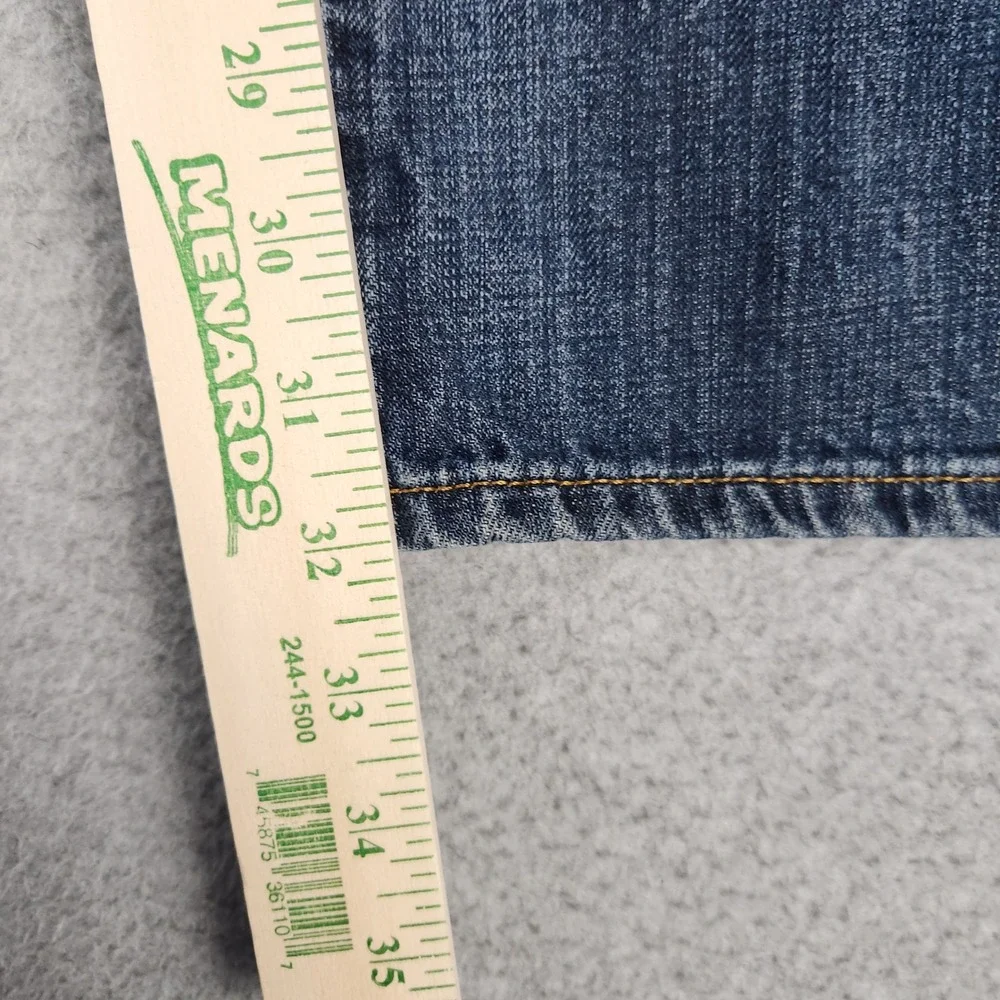 American Eagle Original Boot Jeans Mens 34x34 Blue Denim Medium Wash Distressed